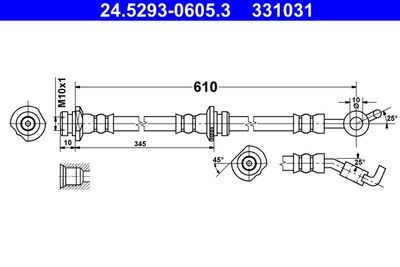 Brake Hose ATE 24.5293-0605.3