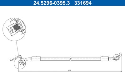 Brake Hose ATE 24.5296-0395.3
