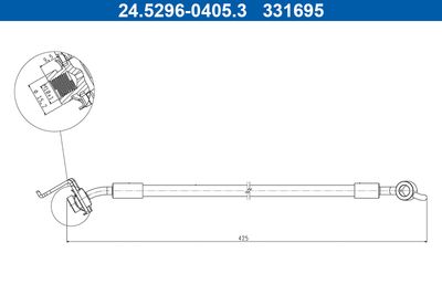Brake Hose ATE 24.5296-0405.3