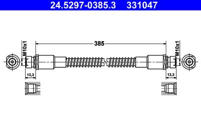 Brake Hose ATE 24.5297-0385.3