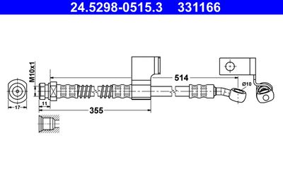 Brake Hose ATE 24.5298-0515.3