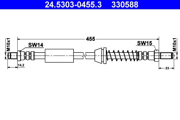 ATE 24.5303-0455.3 Brake Hose