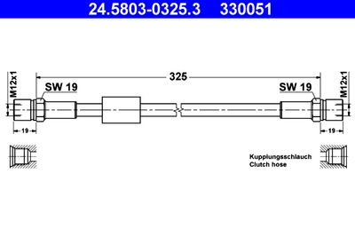 Clutch Hose ATE 24.5803-0325.3