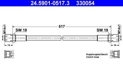 Clutch Hose ATE 24.5901-0517.3