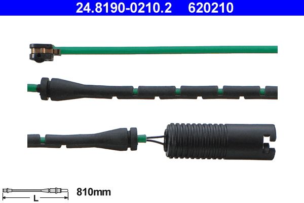 ATE 24.8190-0210.2 Warning Contact, brake pad wear