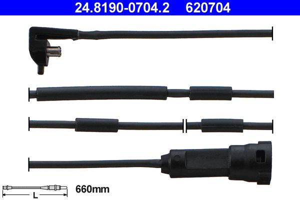ATE 24.8190-0704.2 Warning Contact, brake pad wear