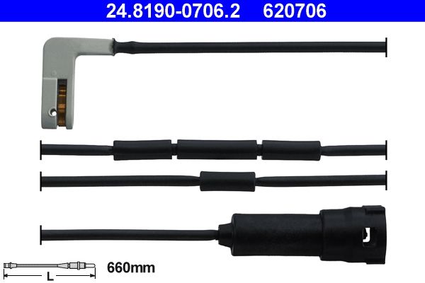 ATE 24.8190-0706.2 Warning Contact, brake pad wear