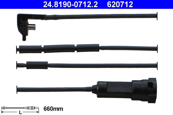 ATE 24.8190-0712.2 Warning Contact, brake pad wear
