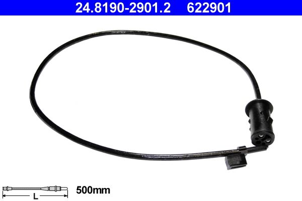 ATE 24.8190-2901.2 Warning Contact, brake pad wear