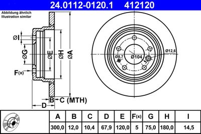 Brake Disc ATE 24.0112-0120.1