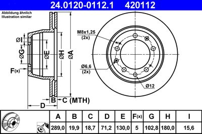 Brake Disc ATE 24.0120-0112.1