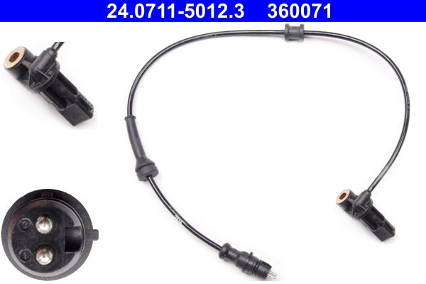 ATE 24.0711-5012.3 Sensor, wheel speed