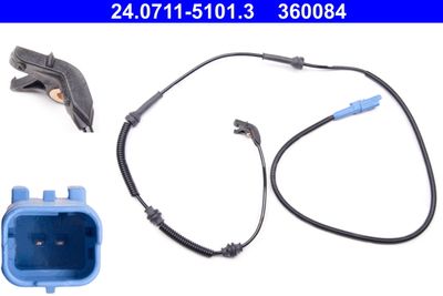 Sensor, wheel speed ATE 24.0711-5101.3