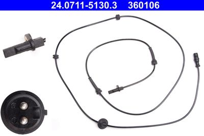 Sensor, wheel speed ATE 24.0711-5130.3