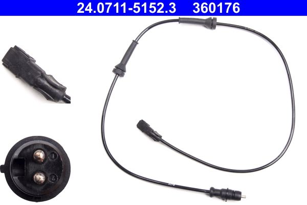 ATE 24.0711-5152.3 Sensor, wheel speed