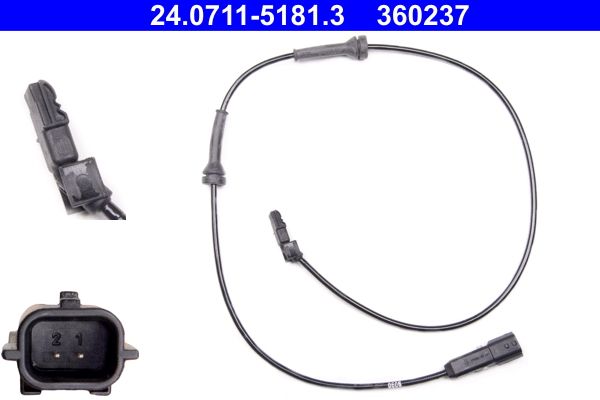 ATE 24.0711-5181.3 Sensor, wheel speed