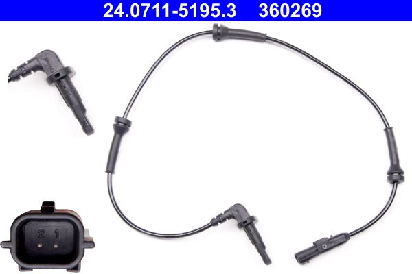 ATE 24.0711-5195.3 Sensor, wheel speed