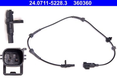 Sensor, wheel speed ATE 24.0711-5228.3