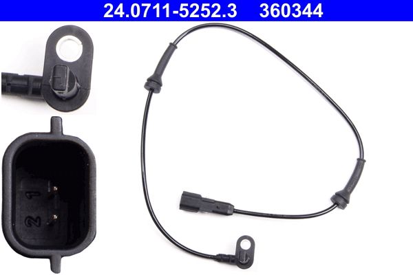 ATE 24.0711-5252.3 Sensor, wheel speed