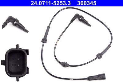 Sensor, wheel speed ATE 24.0711-5253.3
