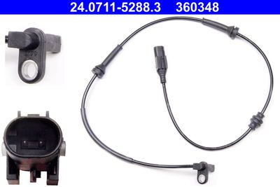 Sensor, wheel speed ATE 24.0711-5288.3