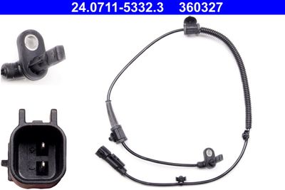Sensor, wheel speed ATE 24.0711-5332.3
