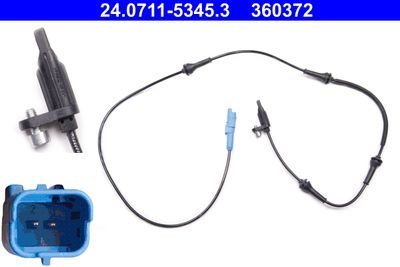 Sensor, wheel speed ATE 24.0711-5345.3