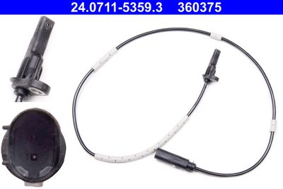 Sensor, wheel speed ATE 24.0711-5359.3