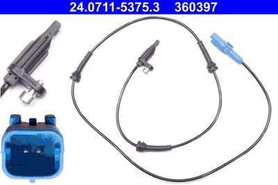 Sensor, wheel speed ATE 24.0711-5375.3