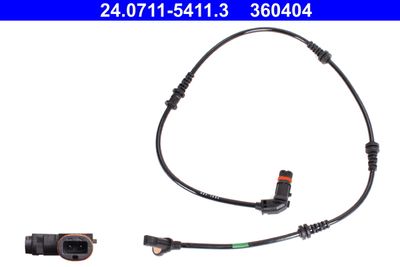 Sensor, wheel speed ATE 24.0711-5411.3