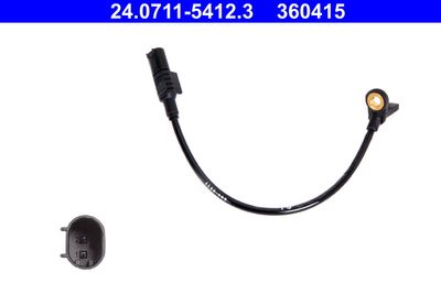 Sensor, wheel speed ATE 24.0711-5412.3