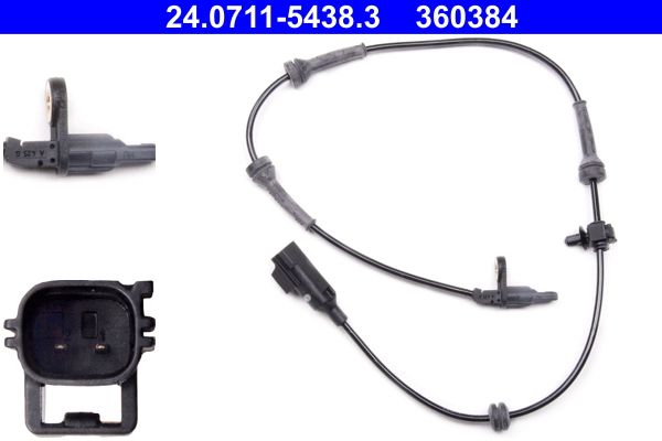 ATE 24.0711-5438.3 Sensor, wheel speed