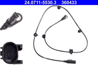 Sensor, wheel speed ATE 24.0711-5530.3