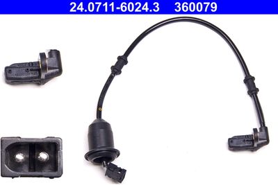 Sensor, wheel speed ATE 24.0711-6024.3