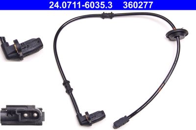 Sensor, wheel speed ATE 24.0711-6035.3