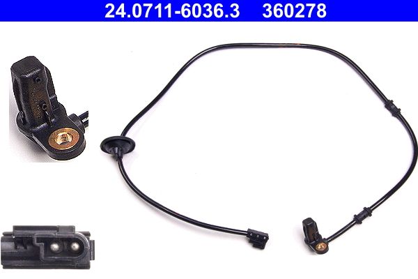 ATE 24.0711-6036.3 Sensor, wheel speed