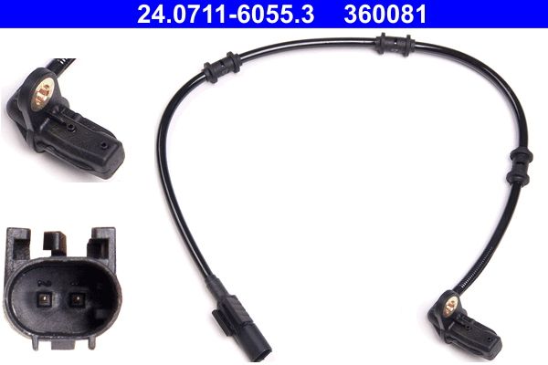 ATE 24.0711-6055.3 Sensor, wheel speed