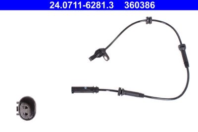 Sensor, wheel speed ATE 24.0711-6281.3