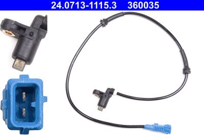 Sensor, wheel speed ATE 24.0713-1115.3