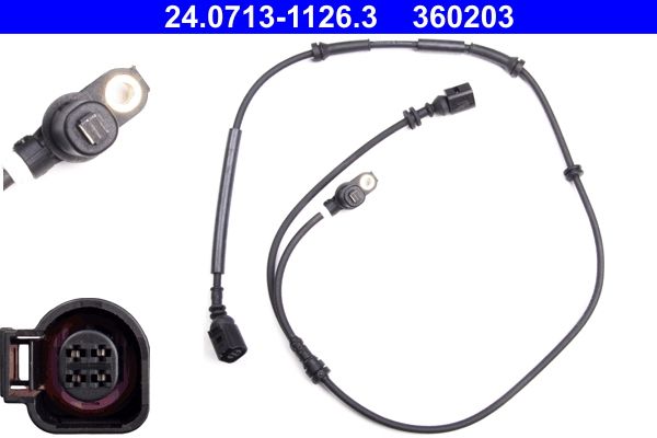 ATE 24.0713-1126.3 Sensor, wheel speed