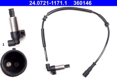 Sensor, wheel speed ATE 24.0721-1171.1