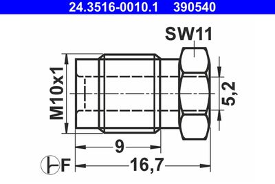 Union Bolt ATE 24.3516-0010.1