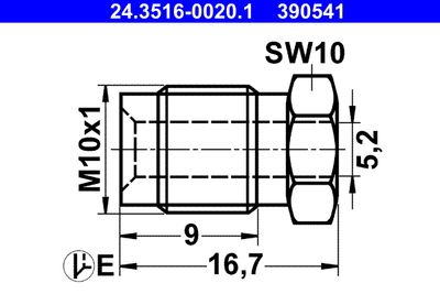 Union Bolt ATE 24.3516-0020.1
