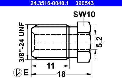 Union Bolt ATE 24.3516-0040.1