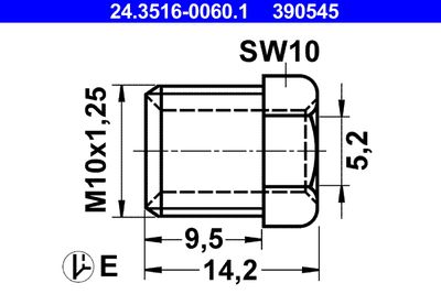 Union Bolt ATE 24.3516-0060.1