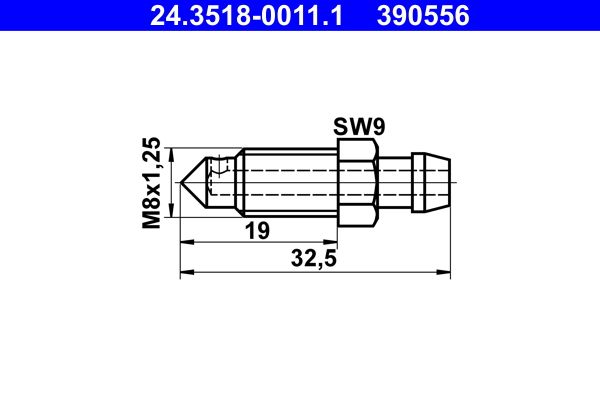 ATE 24.3518-0011.1 Breather Screw/Valve