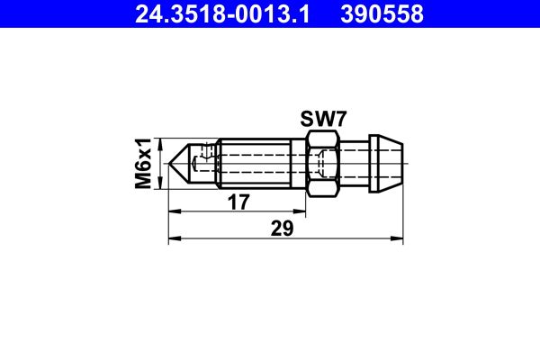 ATE 24.3518-0013.1 Breather Screw/Valve