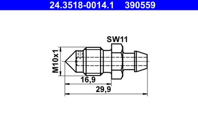 Breather Screw/Valve ATE 24.3518-0014.1
