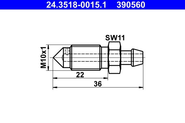 ATE 24.3518-0015.1 Breather Screw/Valve