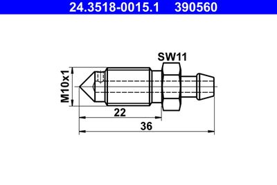 Breather Screw/Valve ATE 24.3518-0015.1